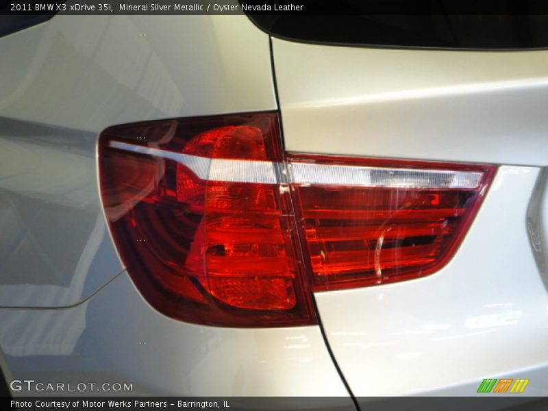 Mineral Silver Metallic / Oyster Nevada Leather 2011 BMW X3 xDrive 35i