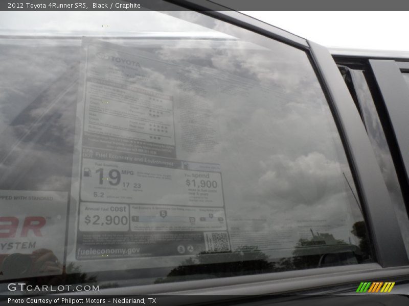 Black / Graphite 2012 Toyota 4Runner SR5