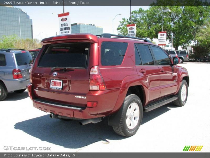 Salsa Red Pearl / Taupe 2005 Toyota 4Runner Limited