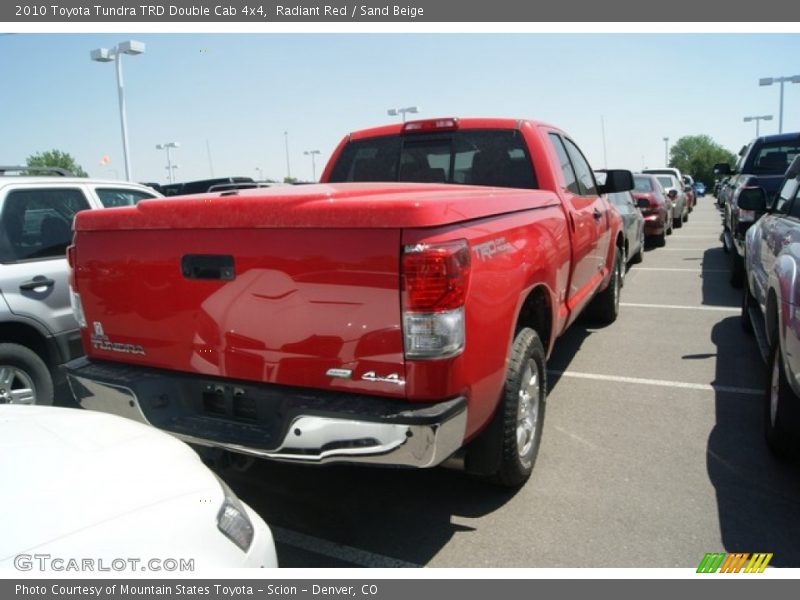 Radiant Red / Sand Beige 2010 Toyota Tundra TRD Double Cab 4x4