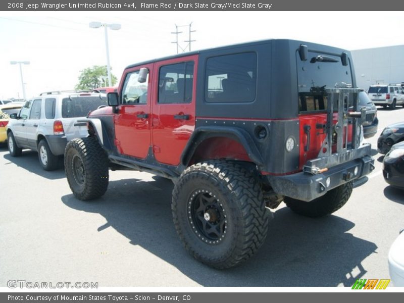 Flame Red / Dark Slate Gray/Med Slate Gray 2008 Jeep Wrangler Unlimited Rubicon 4x4