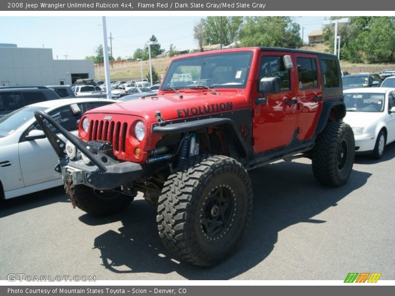 Flame Red / Dark Slate Gray/Med Slate Gray 2008 Jeep Wrangler Unlimited Rubicon 4x4