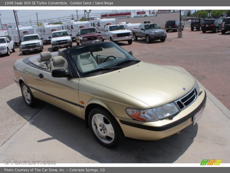 Golden Sand / Sand Beige 1998 Saab 900 SE Turbo Convertible