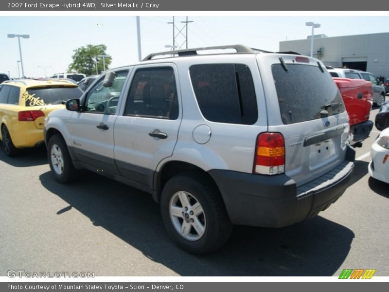 Silver Metallic / Gray 2007 Ford Escape Hybrid 4WD
