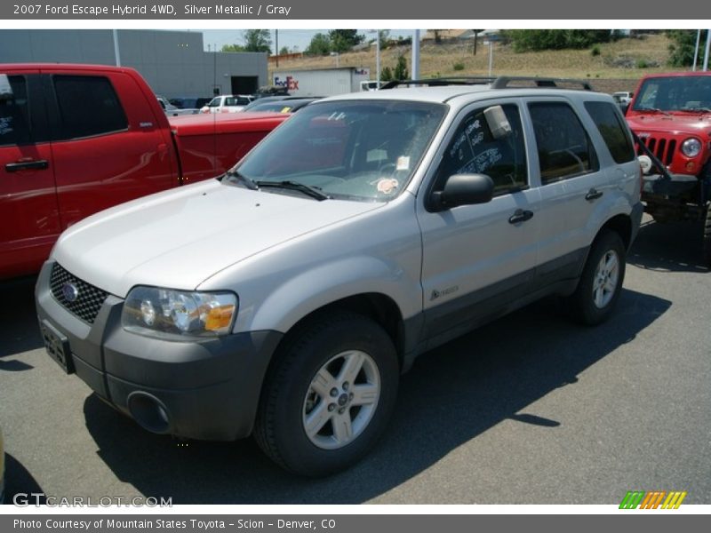 Silver Metallic / Gray 2007 Ford Escape Hybrid 4WD