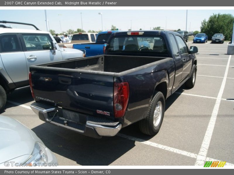 Midnight Blue Metallic / Pewter 2007 GMC Canyon Extended Cab