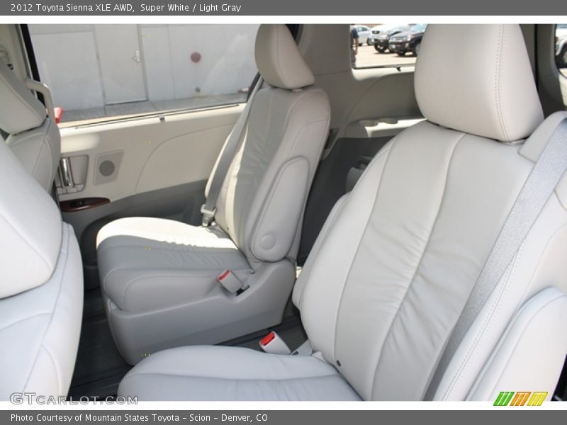 Super White / Light Gray 2012 Toyota Sienna XLE AWD