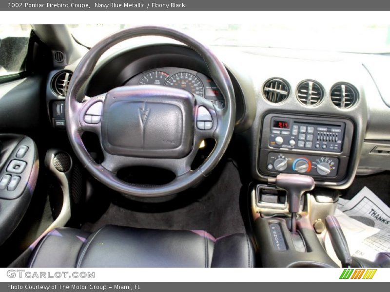 Navy Blue Metallic / Ebony Black 2002 Pontiac Firebird Coupe