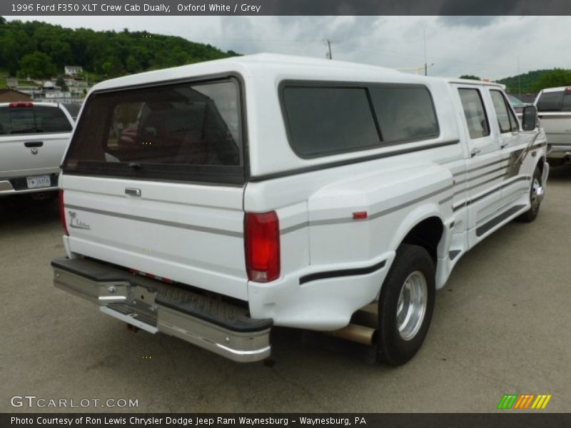 Oxford White / Grey 1996 Ford F350 XLT Crew Cab Dually