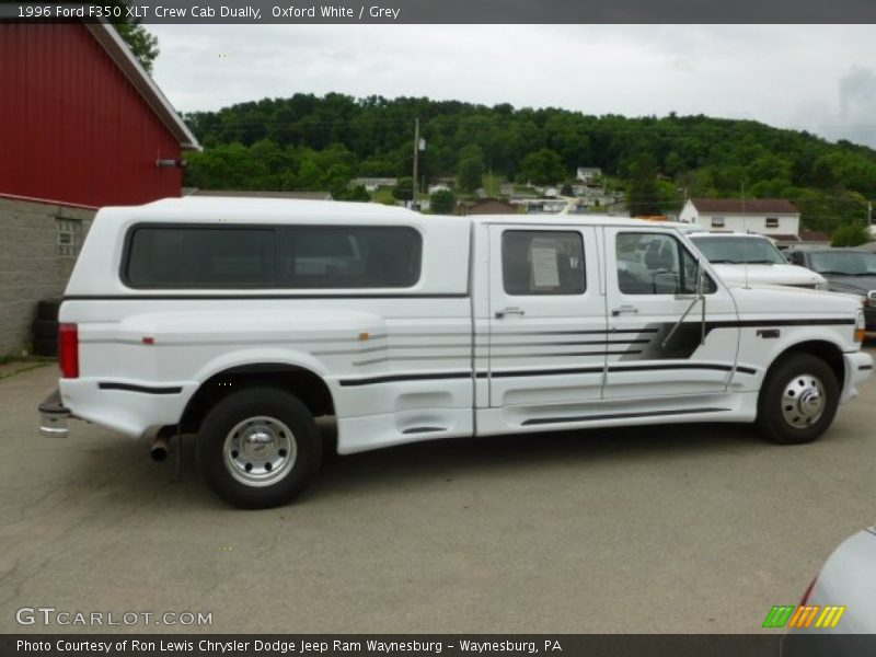 Oxford White / Grey 1996 Ford F350 XLT Crew Cab Dually