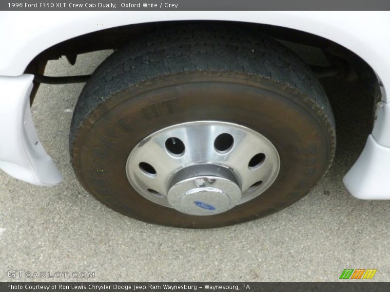 Oxford White / Grey 1996 Ford F350 XLT Crew Cab Dually