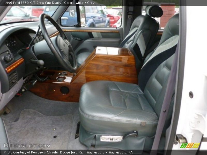 Oxford White / Grey 1996 Ford F350 XLT Crew Cab Dually