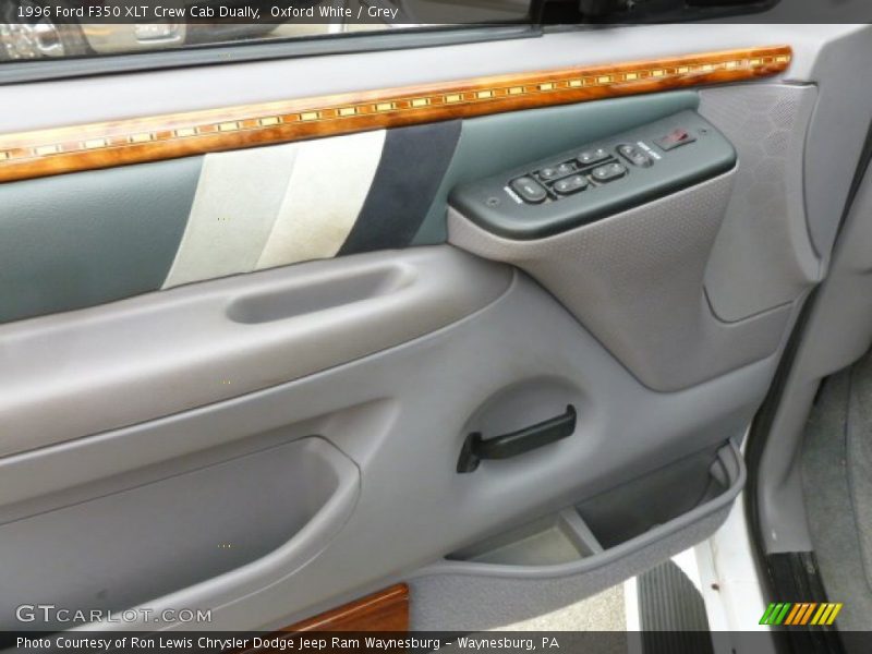 Oxford White / Grey 1996 Ford F350 XLT Crew Cab Dually