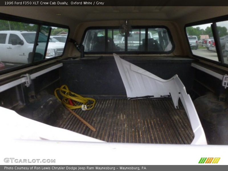 Oxford White / Grey 1996 Ford F350 XLT Crew Cab Dually