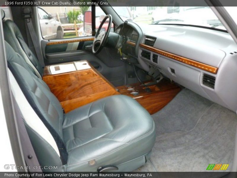 Oxford White / Grey 1996 Ford F350 XLT Crew Cab Dually