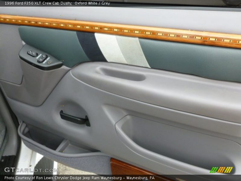 Oxford White / Grey 1996 Ford F350 XLT Crew Cab Dually