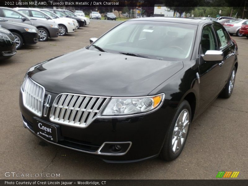 Tuxedo Black Metallic / Dark Charcoal 2012 Lincoln MKZ AWD