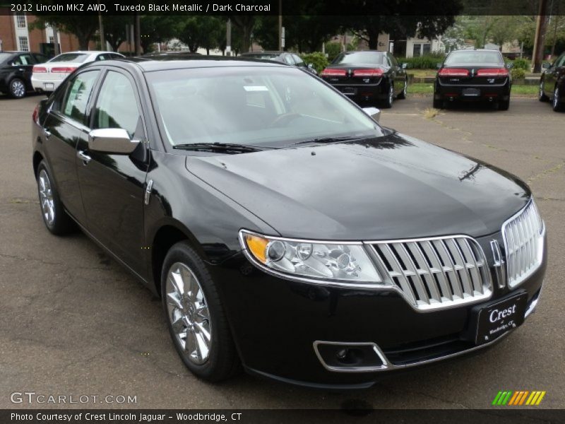Tuxedo Black Metallic / Dark Charcoal 2012 Lincoln MKZ AWD