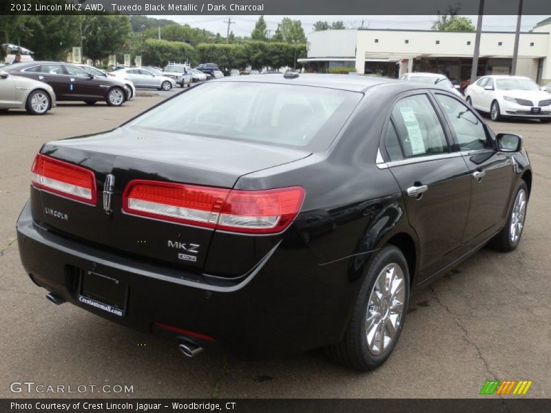 Tuxedo Black Metallic / Dark Charcoal 2012 Lincoln MKZ AWD