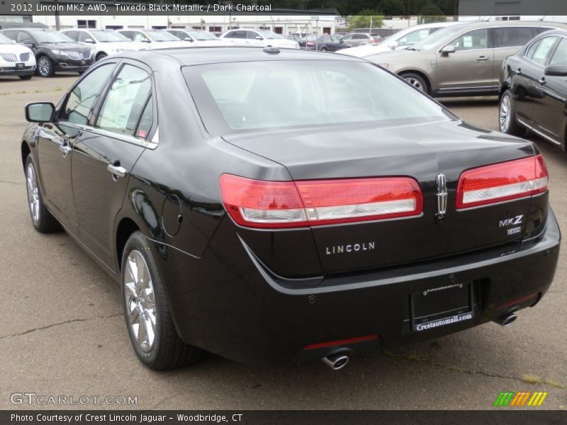 Tuxedo Black Metallic / Dark Charcoal 2012 Lincoln MKZ AWD