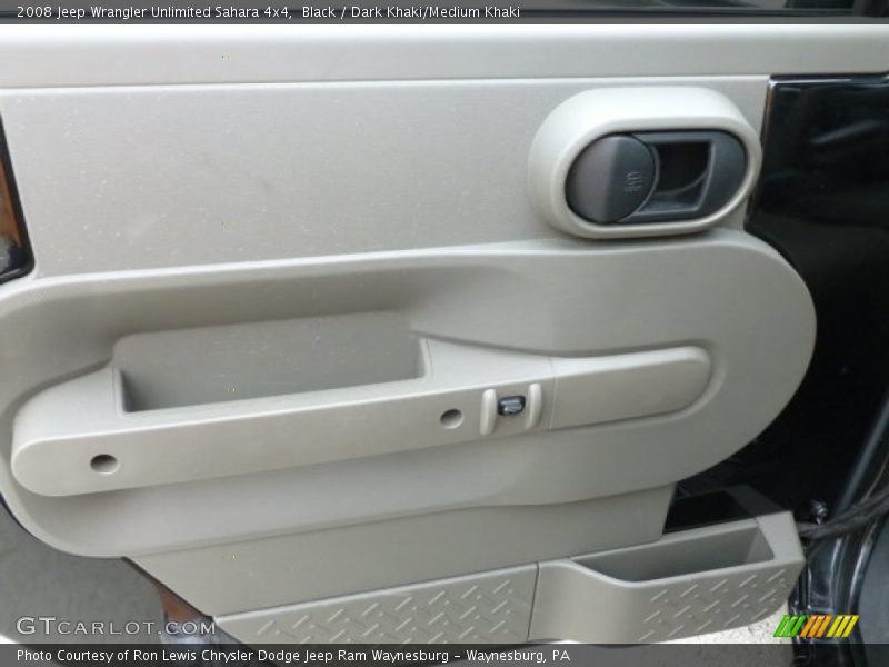 Black / Dark Khaki/Medium Khaki 2008 Jeep Wrangler Unlimited Sahara 4x4