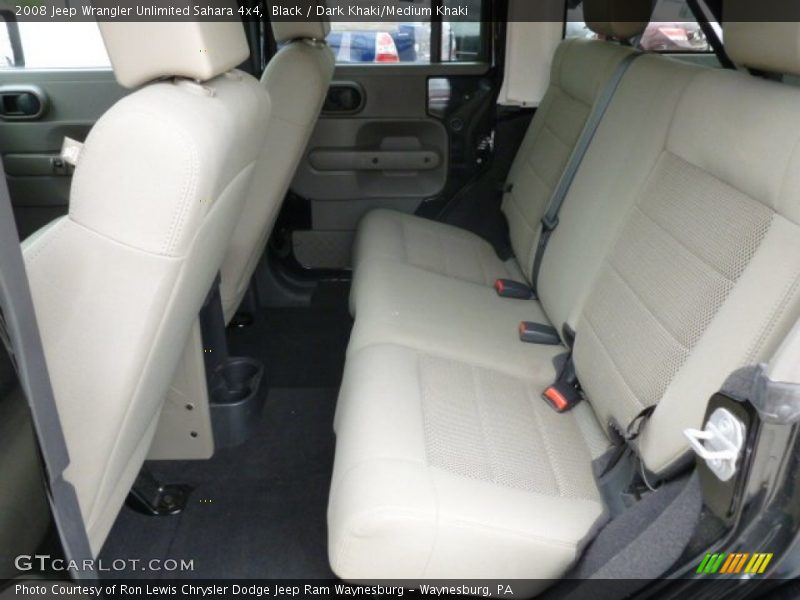 Black / Dark Khaki/Medium Khaki 2008 Jeep Wrangler Unlimited Sahara 4x4