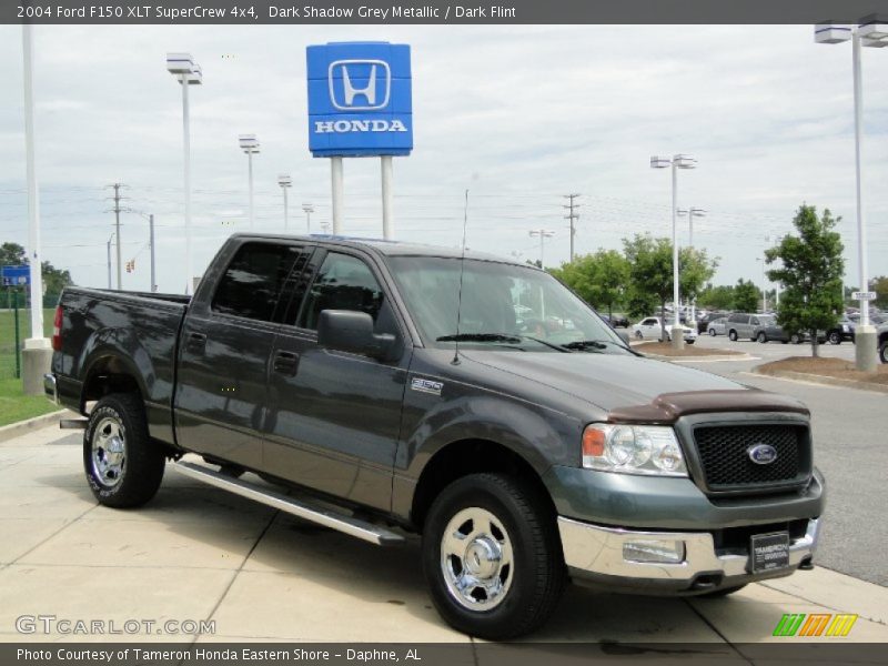 Dark Shadow Grey Metallic / Dark Flint 2004 Ford F150 XLT SuperCrew 4x4