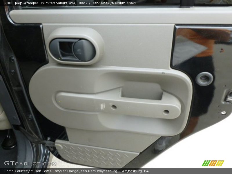 Black / Dark Khaki/Medium Khaki 2008 Jeep Wrangler Unlimited Sahara 4x4