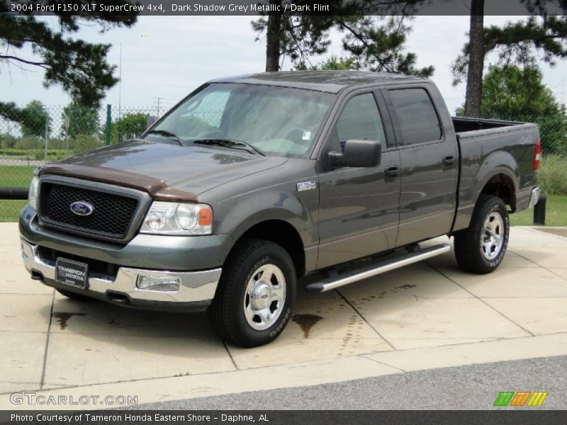 Dark Shadow Grey Metallic / Dark Flint 2004 Ford F150 XLT SuperCrew 4x4