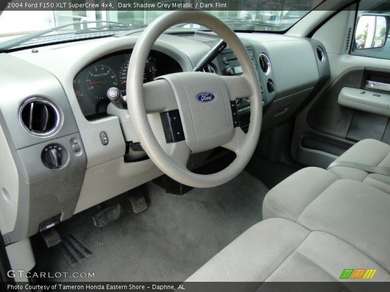Dark Shadow Grey Metallic / Dark Flint 2004 Ford F150 XLT SuperCrew 4x4