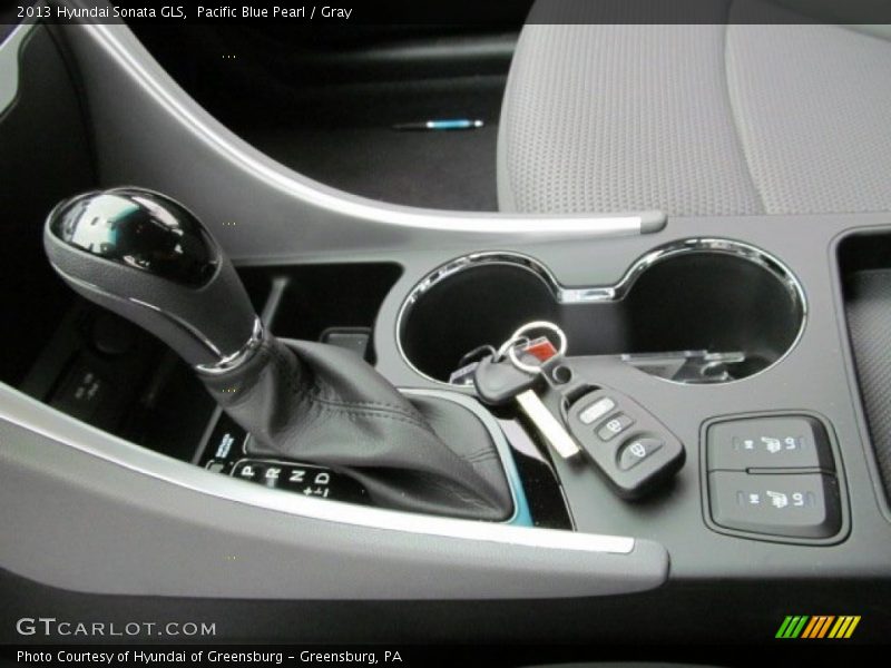 Pacific Blue Pearl / Gray 2013 Hyundai Sonata GLS