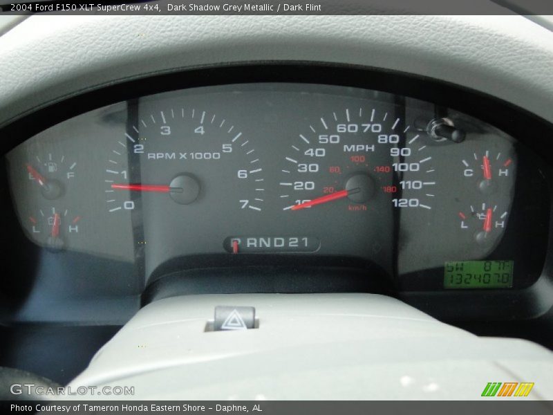 Dark Shadow Grey Metallic / Dark Flint 2004 Ford F150 XLT SuperCrew 4x4