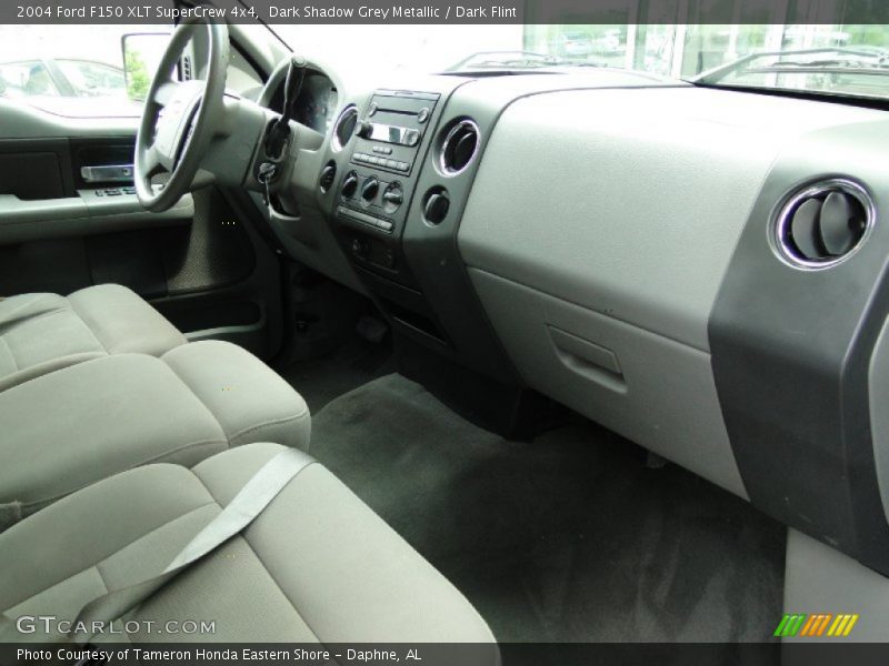Dark Shadow Grey Metallic / Dark Flint 2004 Ford F150 XLT SuperCrew 4x4