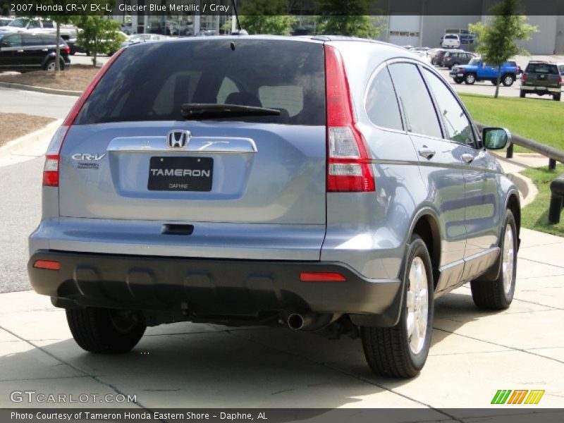 Glacier Blue Metallic / Gray 2007 Honda CR-V EX-L