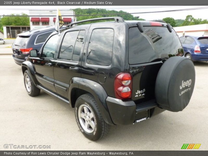 Black Clearcoat / Medium Slate Gray 2005 Jeep Liberty Renegade 4x4