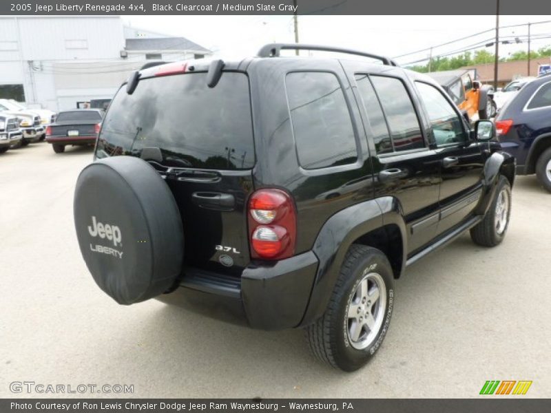 Black Clearcoat / Medium Slate Gray 2005 Jeep Liberty Renegade 4x4