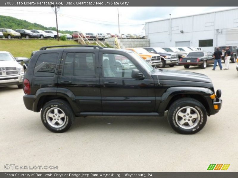 Black Clearcoat / Medium Slate Gray 2005 Jeep Liberty Renegade 4x4