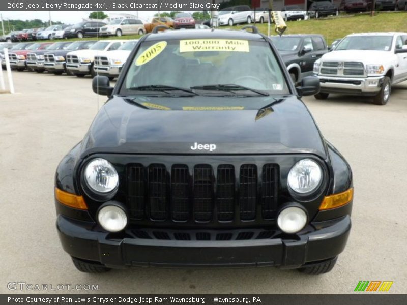 Black Clearcoat / Medium Slate Gray 2005 Jeep Liberty Renegade 4x4