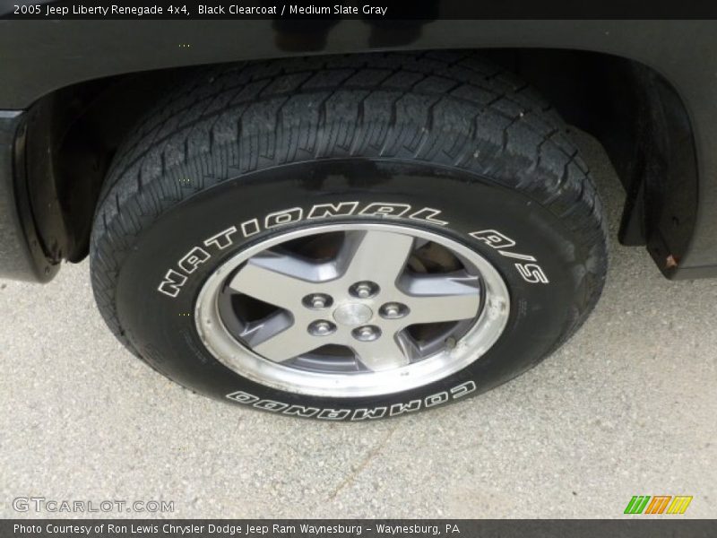 Black Clearcoat / Medium Slate Gray 2005 Jeep Liberty Renegade 4x4