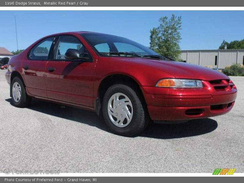 Metallic Red Pearl / Gray 1996 Dodge Stratus