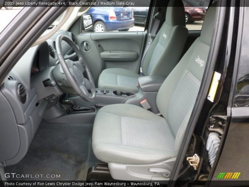 Black Clearcoat / Medium Slate Gray 2005 Jeep Liberty Renegade 4x4
