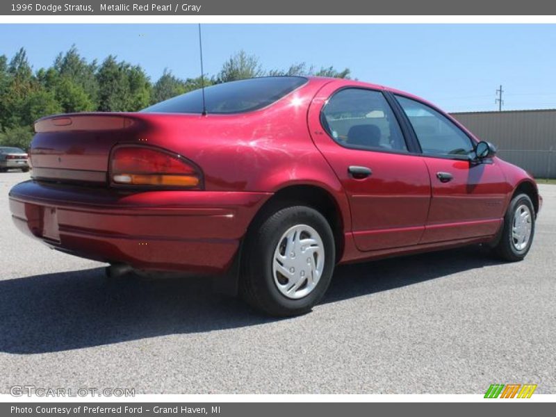 Metallic Red Pearl / Gray 1996 Dodge Stratus