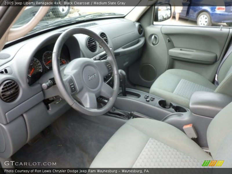 Black Clearcoat / Medium Slate Gray 2005 Jeep Liberty Renegade 4x4