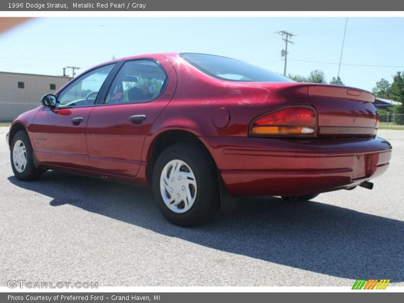 Metallic Red Pearl / Gray 1996 Dodge Stratus