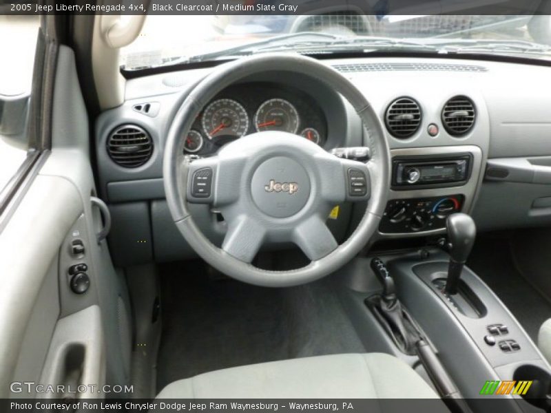 Black Clearcoat / Medium Slate Gray 2005 Jeep Liberty Renegade 4x4
