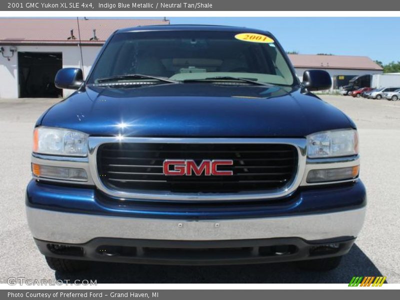 Indigo Blue Metallic / Neutral Tan/Shale 2001 GMC Yukon XL SLE 4x4