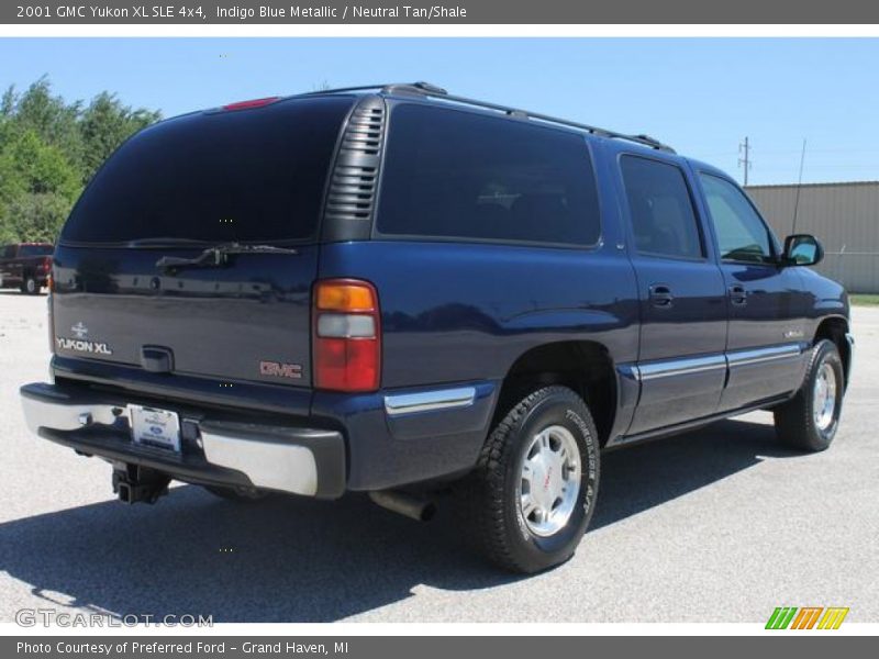Indigo Blue Metallic / Neutral Tan/Shale 2001 GMC Yukon XL SLE 4x4