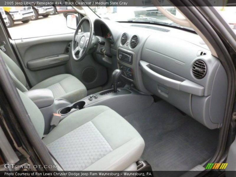 Black Clearcoat / Medium Slate Gray 2005 Jeep Liberty Renegade 4x4