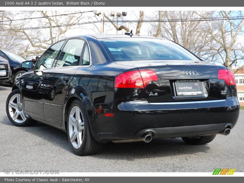 Brilliant Black / Ebony 2006 Audi A4 3.2 quattro Sedan