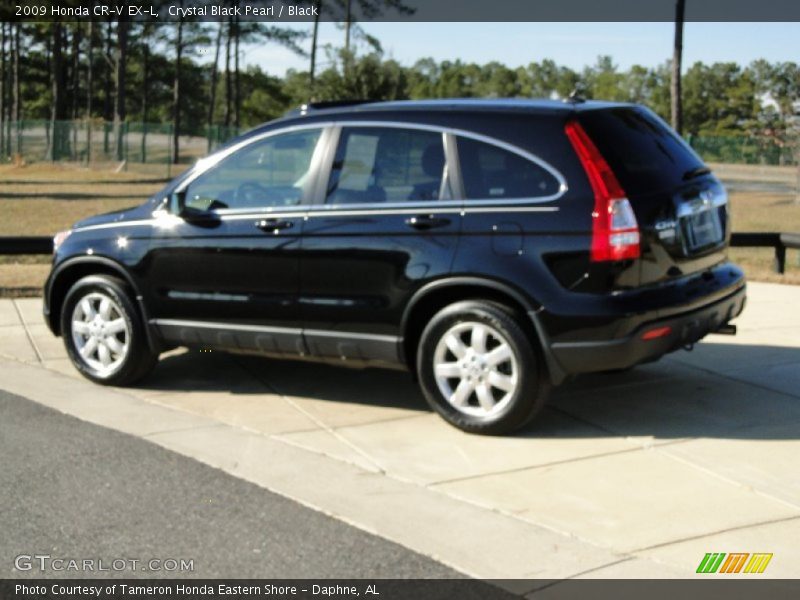 Crystal Black Pearl / Black 2009 Honda CR-V EX-L